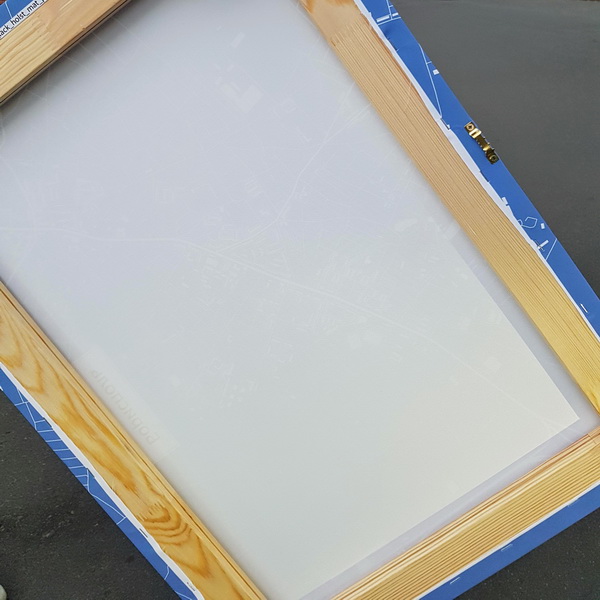 Карта міста на холсті